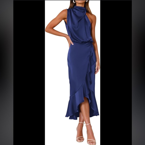 NWOT KIRUNDO Satin Dress - Picture 1 of 5
